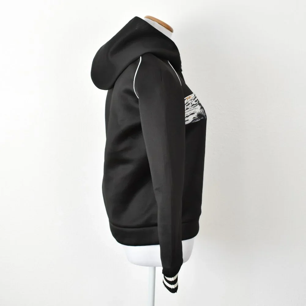 Maje Tropical Stripe Hoodie Sweatshirt - 3, Large - Picture 7 of 8